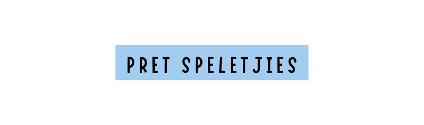 Pret speletjies